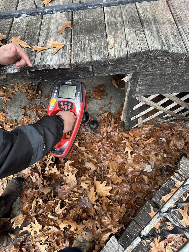 Locating a broken sewer pipe